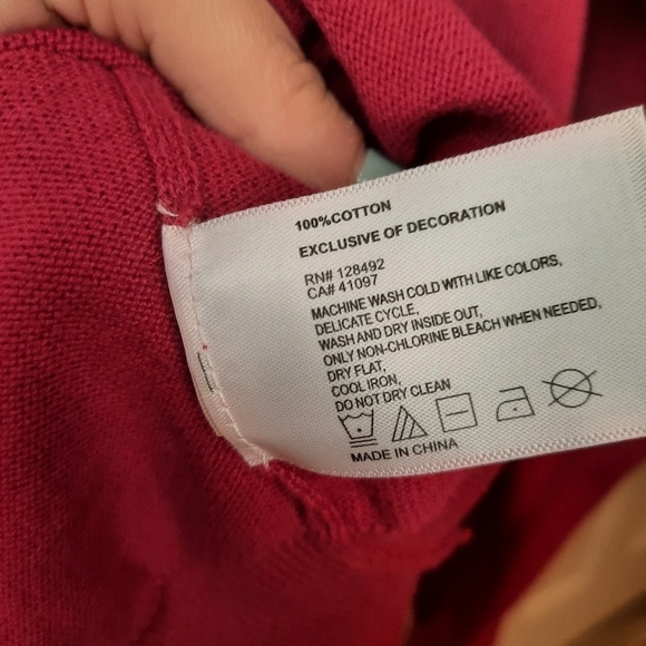 Greg Norman V-neck Sweater Maroon Size Large Men's - Picture 5 of 6